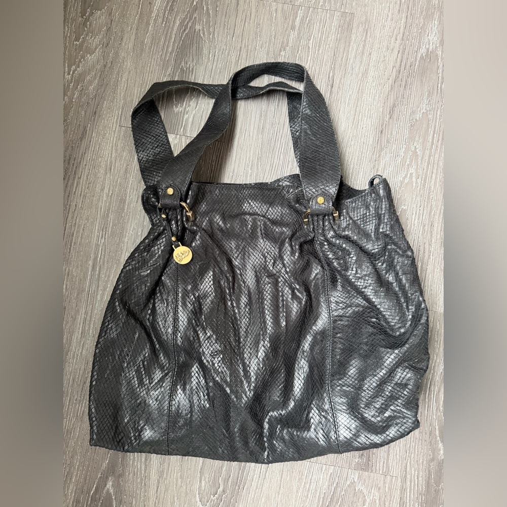 Jenrigo black snake skin bag XL